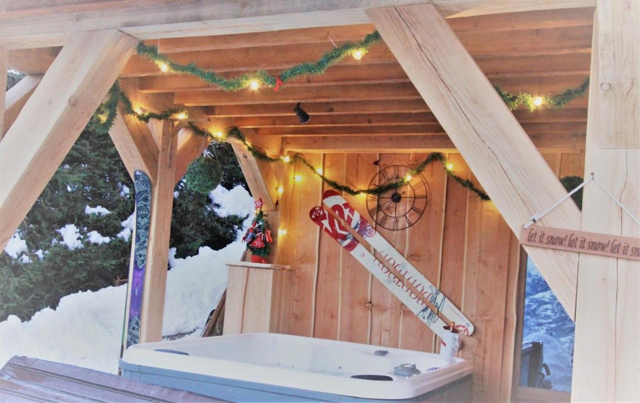 Chalet Miravidi, Montchavin-La Plagne, Jacuzzi & Sauna Ngoại thất bức ảnh
