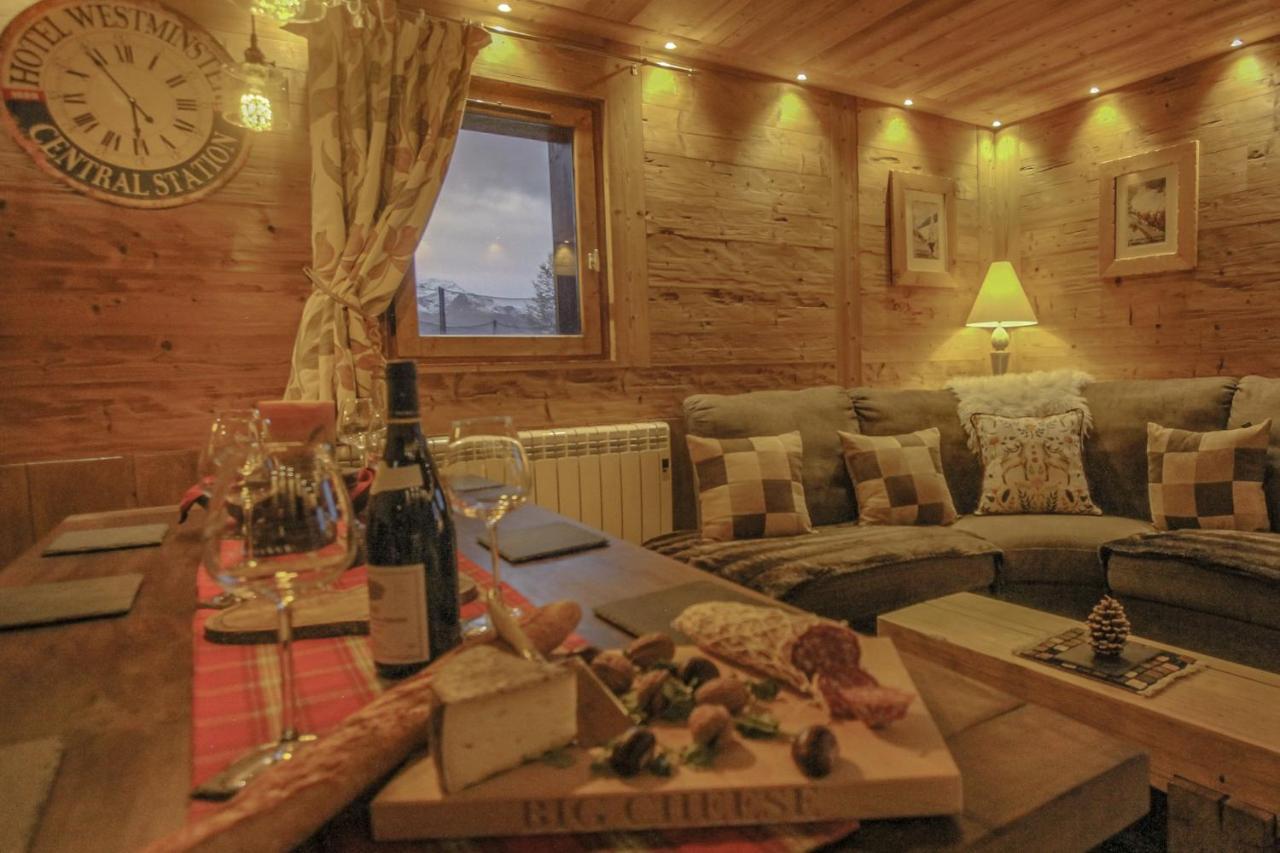 Chalet Miravidi, Montchavin-La Plagne, Jacuzzi & Sauna Ngoại thất bức ảnh